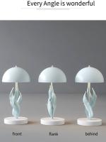Lámparas de mesa de plumas de lujo ligero adornos de arte lámparas de Ambiente - details 11