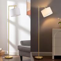 Pantalla de Lino Beige, Casquillo E27, Compatible con Varias Bombillas, 160cm Lámpara de Arco Negra con Pantalla Ajustable para Dormitorio, Salón, Oficina - details 22