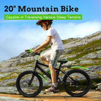 Bicicleta de Montaña de Acero Inoxidable con 7 Velocidades Ajuste de Altura Kettle+Soporte - details 0