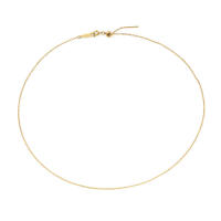 Collar de cadenas ajustables en capas 316L de acero inoxidable sin colgantes, joyería de moda simple para mujeres, 45cm - details 3