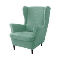 Cubierta de Silla de Ala Inclinada Elástica Vellón Polar Rey Cubierta de Sofá con Almohada - details 16