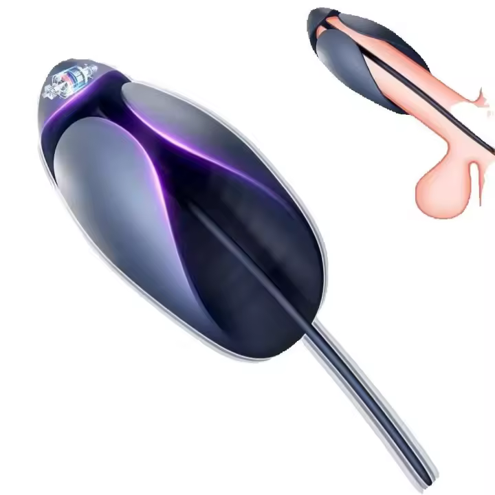 Leten glande entrenador vibrador hombres retraso ejercitador estimular masturbación masajeador vibrante resistencia entrenamiento juguete sexual - 1