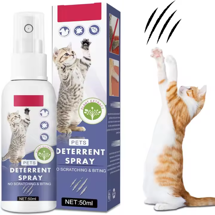 Tetra No Cats, Spray Natural Antiarañazos, Spray Amargo Eficaz para Masticar y Rascar, Mantener Fuera del Gato en Interiores o Exteriores, Proteger - 1