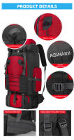 Mochila GRANDE DE 80L para acampar, mochila táctica impermeable para deportes al aire libre, viajes, senderismo, Trekking, Montañismo - details 11