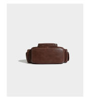 Nuevo bolso de estilo retro americano con diseño de locomotora, bolso de axila, bolso de mensajero de hombro de cuero vacuno. - details 16