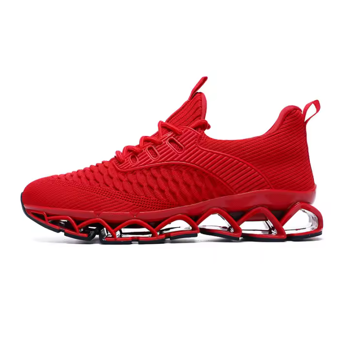 Zapatillas de deporte de moda para hombre, zapatos deportivos informales de moda con parte superior baja y parte inferior suave, zapatos para correr transpirables de malla - 1