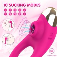 Vibrador para mujer, anillo para pene, estimulador del clítoris, succionador de clítoris, retardante de eyaculación, anillo alargador de pene, Juguetes sexuales para hombres y parejas - details 0