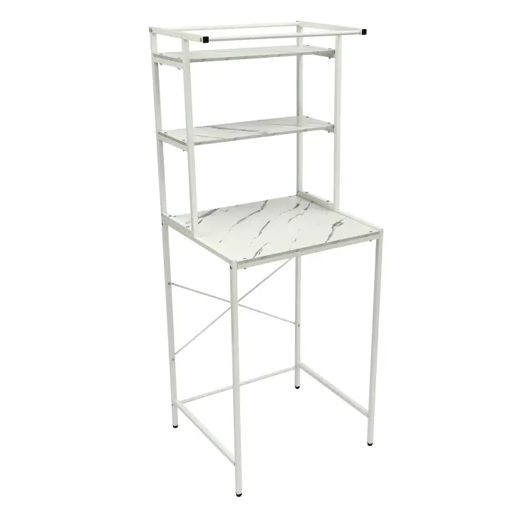 Lavadoras estantes organizador de baño baño balcón baño baño estante superior de inodoro recepción al suelo - 1