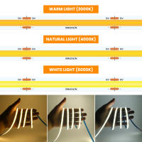 Cinta Flexible de Luz LED COB de Alta Densidad 384Leds/M Ancho 8MM XUNATA DC 12V 24V 3000K 4000K 6000K Blanco para Decoración de Habitación - details 4