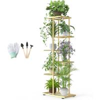 8 niveles, metal negro, con herramientas de jardín y guantes, 141 cm, estantería para plantas, para interior y exterior - details 4
