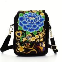 Mochila Viaje Mujer, Mini Bordada, Estilo Étnico, para Teléfono y Monedas - details 5