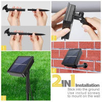 Tiras de Luz LED 2835 RGB Eflexibles y Impermeables 3.7V con Energía Solar para Decoración de Jardín en Casa - details 5
