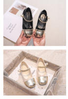 Nuevos zapatos Mary Jane negros de tacón grueso francés, boca ligera, cabeza redonda, versátiles, retro, pequeños, de cuero. - details 12
