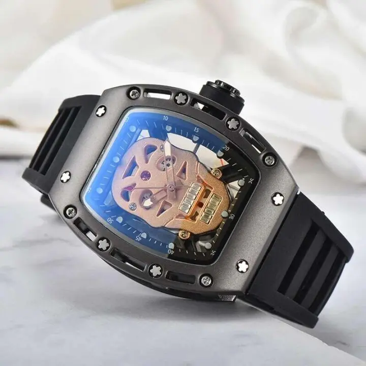 Reloj de Pulsera de Cuarzo de Lujo Automático Diseño Ecológico Oro Resistente al Agua Luminoso - 1
