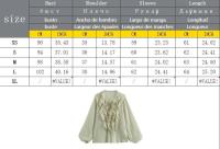 OUWU- Camisas Y Blusas Elegantes Con Volantes Para Mujer, Tops Semitransparentes De Manga Larga Para Mujer, Camisa Y Blusa, Primavera 2025 - details 0