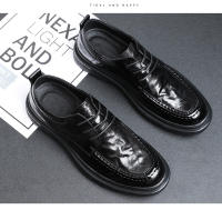 La primera capa de piel de oveja de alta gama, ropa formal transpirable y versátil con cordones, zapatos de hombre a la moda. - details 9