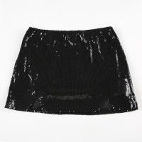 Pantalones Cortos de Lentejuelas Brillantes BUNO Mini Pantalones de Cintura Alta con Estampado de Leopardo Ropa de Calle Impactante - details 22