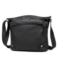 Bolso de Hombro de Cuero PU Suave para Mujer Estilo Retro Bolso Bandolera de Doble Cremallera Gran Capacidad Bolso Diario - details 9