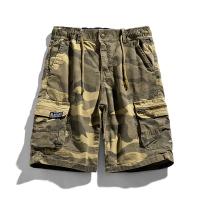 Pantalones Cargo de Camuflaje para Hombres en Verano Pantalones Cortos Casuales de Múltiples Bolsillos Algodón 100% Ajuste Regular - details 1