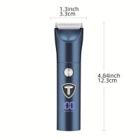 Cortadora de pelo profesional para hombres, recortadora de ingle y cuerpo, Afeitadora eléctrica reemplazable, máquina de aseo multifuncional - details 3