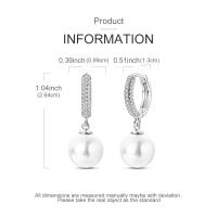 Pendientes LAZA de Plata de Ley 925, Joyería de Aro con Brillantes, Pendientes Colgantes con Forma de Corazón, Regalo de Boda para Mujer, Regalo de Aniversario - details 2