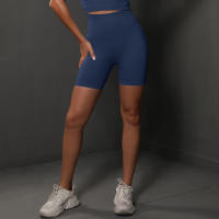 Nessaj-pantalones cortos sin costuras de cintura alta para mujer, mallas ajustadas de realce, para yoga, correr y fitness - details 9