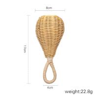 Sonajeros de ratán hechos a mano, juguetes educativos para cuna de niños, accesorios de campana de mano móvil, juguete sensorial infantil, mordedor para bebé, regalos - details 6
