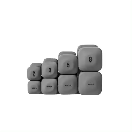 WeGym SafeGrip Mancuernas, Antideslizantes, Antivuelco, Asas Gruesas, Pesas Libres, Mancuernas Cuadradas para Entrenamientos Seguros en Casa, - 1