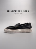 Cuero lavado al agua, primera capa de cuero de vaca, zapatos de hombre hechos a mano, estilo vintage. - details 44