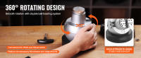 SucceBuy Ball Vise: herramienta de configuración de grabado de 5" con 360 °   Rotación. 35 accesorios para incrustaciones de piedras preciosas y grabado a pequeña escala. Tornillo de banco profesional para grabado de joyas - details 1