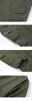 Otoño de gran tamaño vintage US Army Air Force verde oliva militar M65 chaqueta de campo sin relleno - details 14