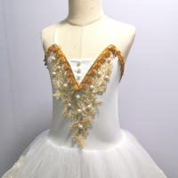 Vestido de Ballet rosa para mujer, vestido romántico largo para niña, ropa de actuación, faldas de danza del vientre de cisne - details 3