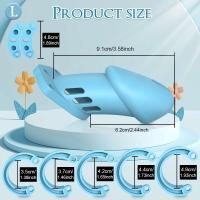 Leten Castidad masculina para hombres Anillo transpirable de virginidad Jaula CB para hombres con llave SM Dispositivo de bloqueo de uretra Juguete - details 3