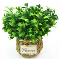 Ramas de Planta Artificial Verde 7 Branches para Jardín, Césped Falsa, Eucaliptus, Hojas de Naranja, Decoración del Hogar - details 0