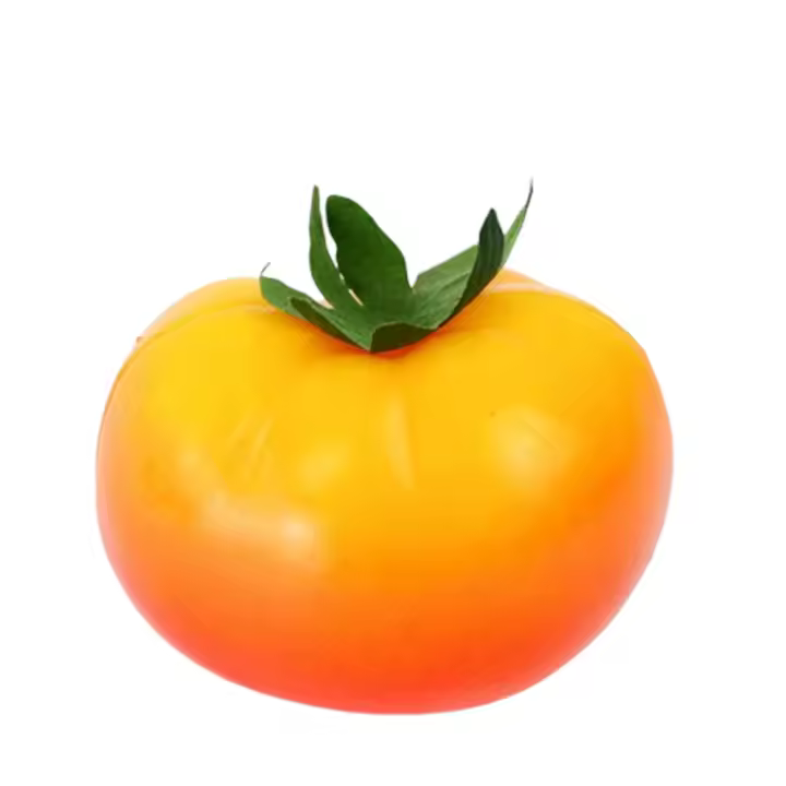 Mini adorno de tomate Artificial, modelo de tomate de simulación de plástico realista, artesanías, accesorios de verduras falsas, decoración del hogar, 5 uds. - 1