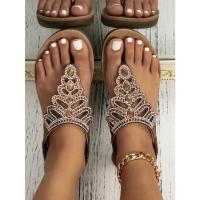 Sandalias Mujer 2025 con Cristales y Plataforma |   Tira en Dedo para Verano, Diseño Elegante y Fresco para Playa y Ciudad - details 19