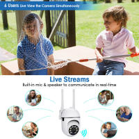 Cámara de vigilancia KEPEAK 5G con Wifi 2MP, CCTV, PTZ, IP, seguimiento humano inteligente, visión nocturna, impermeable para exteriores Aplicación, smartphone, cableado eléctrico - details 7