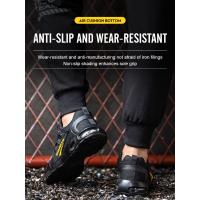 Zapatos De Seguridad Para Hombre Con Botones Giratorios Y Punta De Acero Indestructibles Antipinchazos Y Con Almohadilla De Aire Botas De Trabajo Con Suela De Goma Material De Tela Y Algodón - details 12