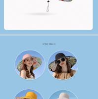 Elegante Sombrero de Playa de Doble Cara para Mujer Protección Solar Moda de Verano al Aire Libre - details 7