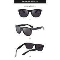 Gafas de Sol Polarizadas Cuadradas Clásicas Gafas de Sol Negras Retro para Hombres y Mujeres - details 7