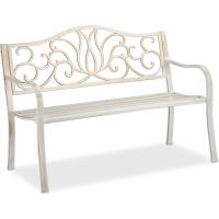 Asiento Metal, Balcón y Terraza, 90 x 127,5 x 63 cm, Acero, Blanco y Bronce - details 0