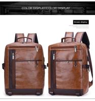 Bolso para hombres bolso Pu mochila de gran capacidad viaje de ocio bolso de computadora de embarque para hombres - details 16