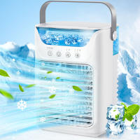 Enfriador de aire USB pequeño, mini enfriador de aire, aire acondicionado personal de 3 velocidades, 700 ml, tanque de agua grande - details 0
