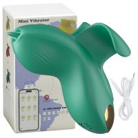 Mini vibrador de dedo controlado por aplicación con lengua lamiendo masturbador femenino pezón clítoris juguete sexual para mujeres parejas placer - details 9