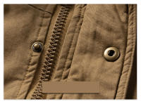 Chaqueta de Invierno de Vellón Grueso CHAIFENKO Abrigo Versátil Casual con Gorro Desmontable para Hombres Moda al Aire Libre - details 7