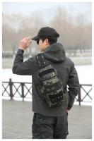 Mochila táctica de camuflaje para exteriores, impermeable, para pesca, deportes, riñonera para hombre y mujer, senderismo, Camping, viajes, montar, bolsas cruzadas - details 16