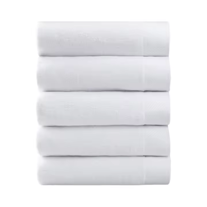 Toallas de Algodón 100% Absorción Alta, Secado Rápido Paquete de 5 Ideal para Hotel, SPA, Baño,35x75cm - 1