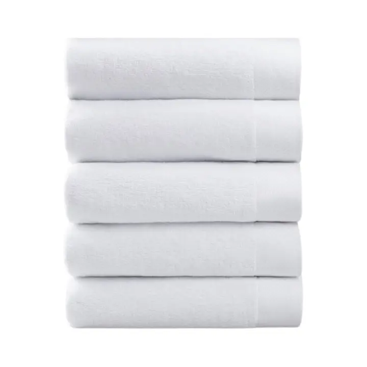 Toallas de Algodón 100% Absorción Alta, Secado Rápido Paquete de 5 Ideal para Hotel, SPA, Baño,35x75cm - 1