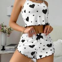 Conjunto de Pyjama de Dos Piezas para Mujer Vestir de Corazón con Pantalones Largos - details 7