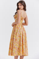 2025 falda larga de verano para mujer temperamento elegante estilo de vacaciones vestido camisola para mujer - details 1